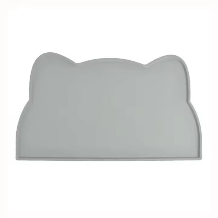 Alfombrilla De Alimento Para Perros De Silicona Antideslizante Accesorios Para Comer Y Beber Para Mascotas Tamaño 46x24cm Colores Gris/Azul/Rosa - 1
