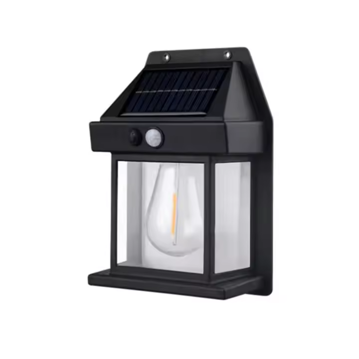 IPSDI IP-0711 luz de pared solar led para exterior con sensor automatico de luz de tungsteno sintetico impermeable IP65 de jardin y patio - 1
