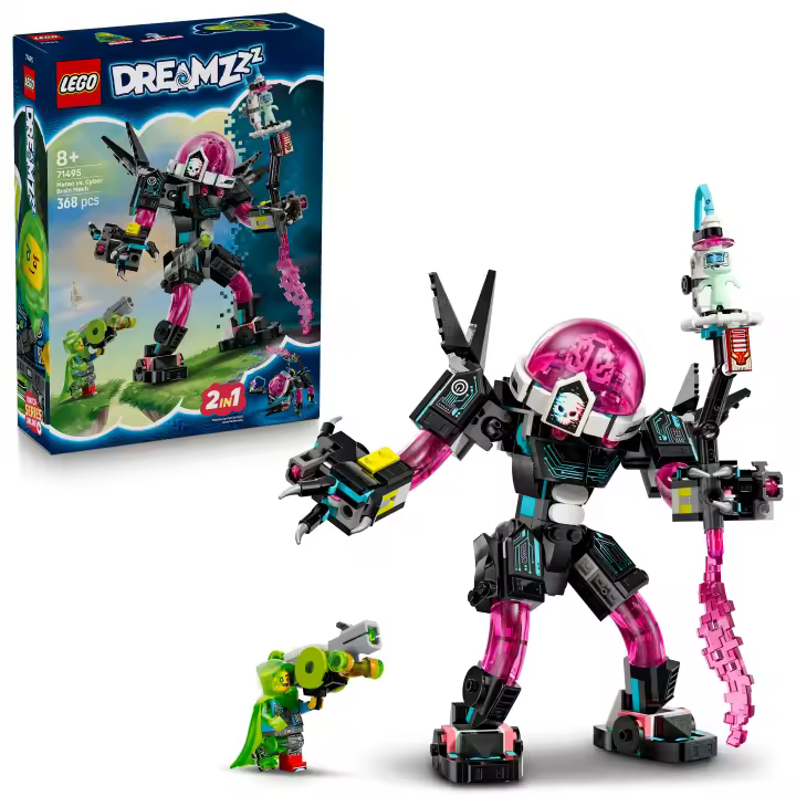 [PREVENTA] LEGO® DREAMZzz™ Mateo vs. Meca con Cibercerebro Robot de Juguete, Regalo para Niños y Niñas desde 8 Años, Modelo de Escorpión con Minifigura de Mateo y Figura de un Dreamling 71495 - 1
