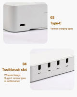 Sterilizador De Cepillo De Dientes UV Recargable Con Soporte De Pared Y Pantalla LED Para Baño Resistente a Perforaciones - details 15