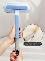 Cepillo Multifuncional Para Pelos De Mascotas Con Mango Largo Herramienta De Limpieza De Ventanas Para Gatos Y Perros - details 10