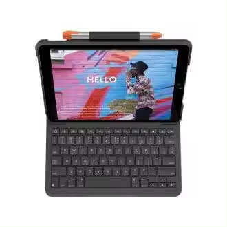Funda con teclado logitech slim folio - 1