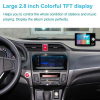 Adaptador De Antena DAB Radio 2.8 Pulgadas Pantalla Digital Transmisor FM BT SD TF MP3 Para Carro Adaptador De Señal De Grabación In-Dash - details 6