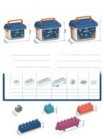 Juego De Rompecabezas De Bloques De Construcción Grande DIY Montessori Juguetes Educativos Creativos Para Niños Regalo De Caja Coloridos - details 1