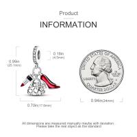 Perlas De Perfume Para Mujer Plata Esmaltada Colgante De Zapatos Altos Y Lápiz Labial Para Pulsera DIY Joyería - details 73