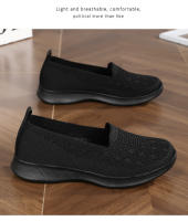 Zapatillas De Caminar Para Mujer Transpirables Y Ligeros Con Suela Suave Zapatos Deportivos De Malla Casual Sin Cierre - details 15