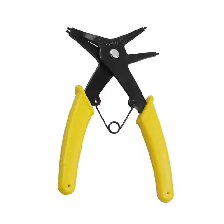 Alicates De Anillo Retenedor 2 En 1 Interno Y Externo Herramienta De Eliminación De Anillos Retenedores Grandes Con Resorte Multifuncional Para Electrónica - 1