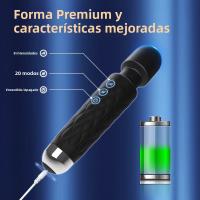 Vibrador Potente Para Mujer G-Spot Estimulador De Clítoris Dildo AV Massajeador De Vagina Juguetes Sexuales Para Adultos 18+ Control Manual USB Silicone - details 6