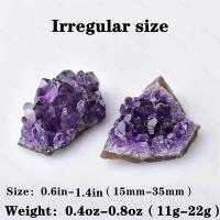 2PCS Piedra De Amatista Natural Tratamiento Energético Cristal De Hechicería Decoración Mysterious Energy Joyería Encantada - details 3
