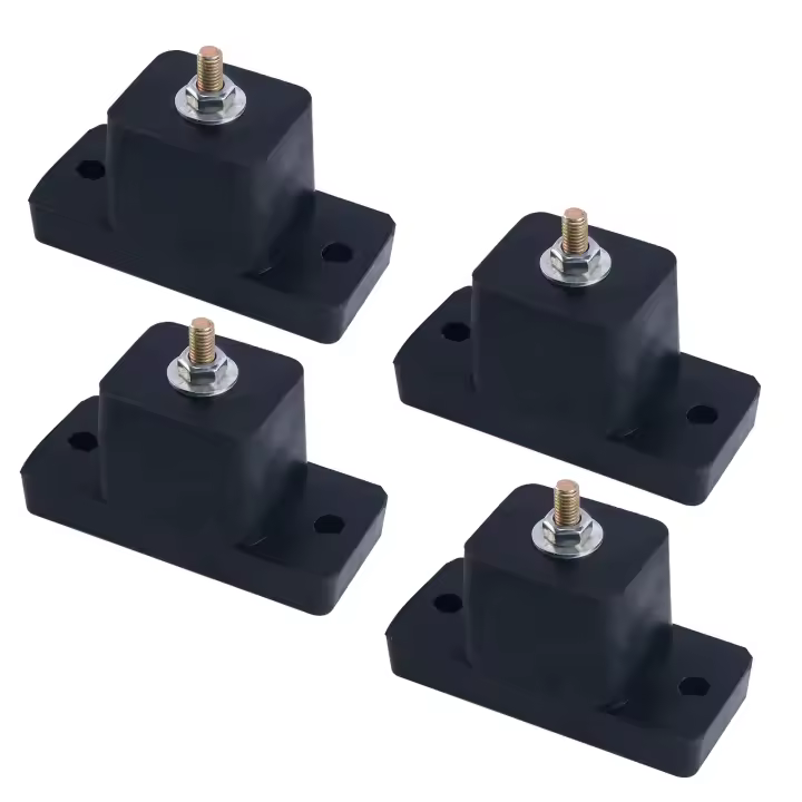 Juego De 4 Soportes De Goma Para Aire Acondicionado Absorbedor De Choque Anti-Vibración Isolador Pads Montaje De Vibración - 1