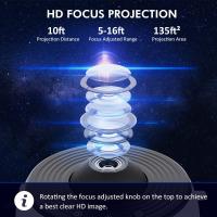 Proyector De Galaxia LED 13 En 1 Luz Nocturna Estelar Para Decoración De Habitaciones De Niños Y Adultos 360° Giratorio Planetario Incluye Bombillas - details 4