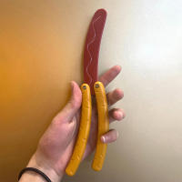 Modelo De Cuchillo 3D Imprimible Con Diseño De Hot Dog Mariposa Plátano Y Radicchio Juguete De Descompresión Para Estudiantes Regalo - details 6