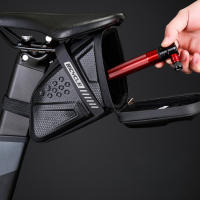 Bolsa De Sillín Para Bicicleta 1L Bolsa De Almacenamiento Impermeable De Poliéster Accesorios De Ciclismo Bolsa De Asiento De Bicicleta - details 1