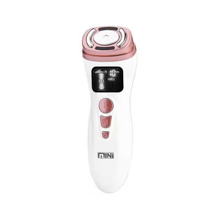 Con Pantalla Máquina Facial para Eliminar Las Arrugas Masajeador Ultrasonidos RF EMS LED Rejuvenecimiento Antienvejecimiento Cuello Barbilla Cara Regenerador Therapy en Casa Regalar Mujer Radiofrecuencia - 1