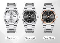 Reloj De Cuarzo Para Hombre PAAZOMU Con Pantalla Luminosa Y Multifuncional Acero Inoxidable Resistente Al Agua Cronógrafo Fecha Estilo Casual - details 4