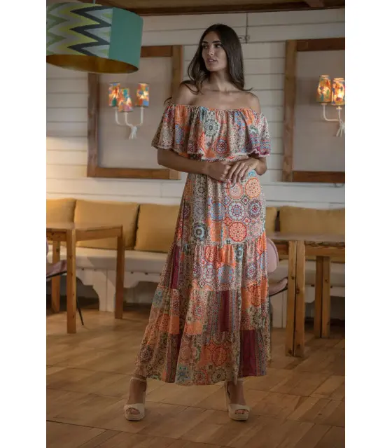 VESTIDO BARCO GRANADA SUNSET AND MOON  PV2244B - 1