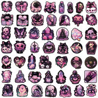 Pegatinas De Calavera Gótica Y Terror En Rosa Y Negra 10/30/50pcs Para Portátil Cuaderno Nevera Maleta Juguete Resistente Al Agua Accesorios Para Niños - details 5
