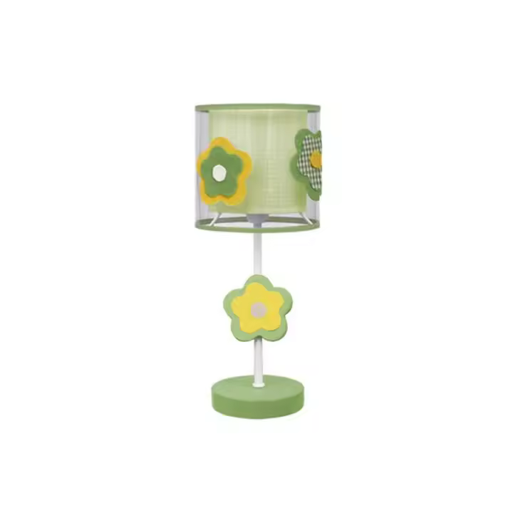 Lámpara de Mesa Infantil Flor Verde FABRILAMP 35x14 - 1