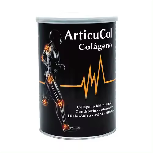ArticuCol - Colágeno marino hidrolizado con Condroitina, Magnesio, MSM, Vitamina C, Vitaminas B1 B2 B5 y B6, Hialuronato sódico - Articulaciones Fuertes y Piel Sana - Bote de 300g Espadiet - 1