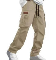 Pantalones De Trabajo Rectos Y Sueltos Para Hombre Estilo Americano Primavera Otoño Pantalones Amplios De Pierna Cierre Elástico - details 6