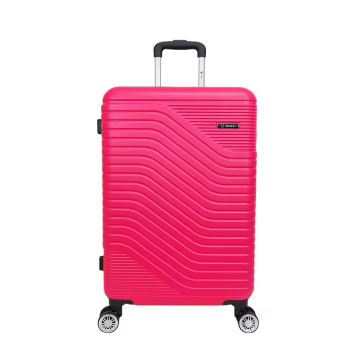 Maleta Barata Mediana Benzi BZ5747 Rosa Chicle  65 x 40 x 25 cm y 3,2 kg. Maletas de Viaje  Rígida. Equipaje  con 4 Ruedas dobles giratorias 360º y Cerradura de Combinación - 1