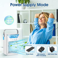 Aire acondicionado portátil, mini enfriador de aire de 700 ml con temporizador, 3 velocidades, 2 modos de pulverización, luz LED, enfriador evaporativo para oficina - details 10