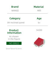 Bloques De Construcción Wange 543Pcs/Lot 54200 1x1 Inclinado Panel Bloques DIY Compatibles Con Todas Las Marcas Juguetes Para Niños Regalo Caja - details 1