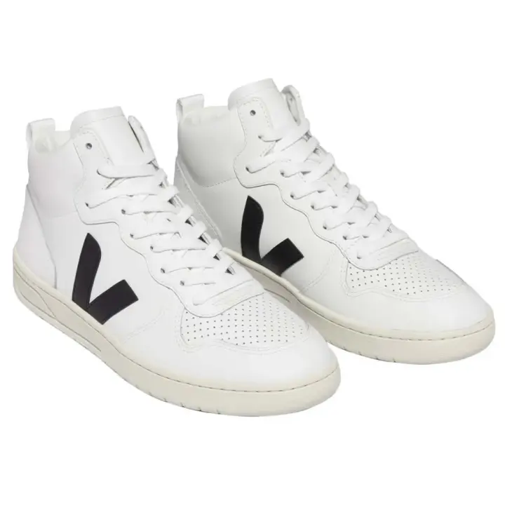 Calzado hombre Zapatillas Veja Zapatillas V-15 Leather Blanco - 1