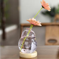 Vaso De Burbuja De Vidrio Nuevo Estilo Nórdico INS Arreglo Floral Moderno Creativo Vaso Sférico Para Decoración De Hogar Regalos De Cumpleaños - details 5