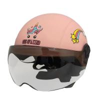 Casco De Bicicleta Eléctrica Para Niños Protección Solar Verano Estilo Medio Seguridad Para Niños Y Niñas Diseño De Dinosaurio Rosa Y Verde - details 5