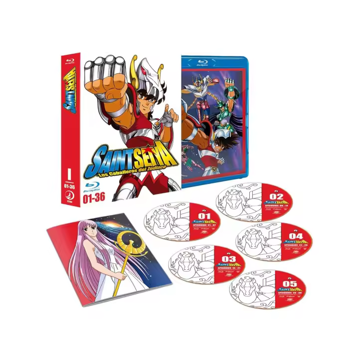 PREVENTA SSAINT SEIYA BOX 1 SAGA DEL SANTUARIO EPISODIOS 1 -36 BLU RAY ESPAÑOL  CABALLEROS DEL ZODIACO - Warner - 1
