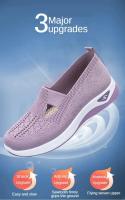 Zapatos Para Mujer Transpirables Y Cómodos Para Primavera Y Verano Con Suela Suave Y Mesh Azul Zapatos Casuales Para Madres - details 1