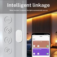 Sensor De Puerta Y Ventana Inteligente Zigbee 3.0 Compatible Con Alexa Google Assistant Para Seguridad Del Hogar Smart Life APP Tuya - details 3