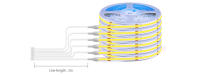 Tira De Luz COB Flexible 12V 320LED/M Alta Luminosidad Adhesivo Tractable Para Iluminación Lineal En El Hogar - details 4