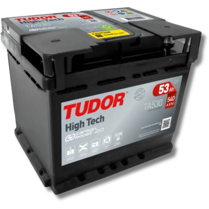 Batería de coche Tudor TA530 High-Tech. 12V - 53Ah/540A (EN) Caja L1 - 1
