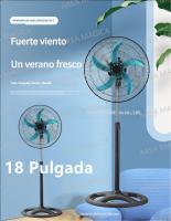 Nuevo ventilador eléctrico de 18 pulgadas para el hogar, de viento vertical, de aluminio y plástico, con cinco aspas, para dormitorio, con cabezal de movimiento fuerte. - details 8