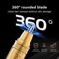 Afeitadora Eléctrica Para Nariz Y Barba Trimmer De Cuello Para Hombres Y Mujeres Kit De Afeitar Rizador De Cejas Y Peluca Razor Remover - details 5