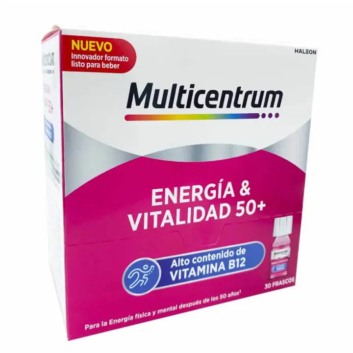 Multicentrum Energía & Vitalidad Spf50+ 30 Frascos 7 ml Frambuesa - 1