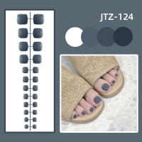 24 Pcs Uñas Postizas Removibles Para Dedos Del Pie En Color Sólido Gloss Fácil De Usar Sin Pegamento Uñas Falsas De Acrílico Para Arte De Uñas - details 21