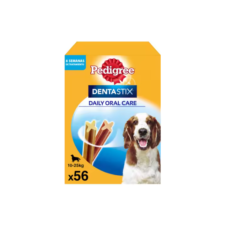 Pedigree Dentastix Uso Diario Limpieza Dental Para Perros Medianos 56 Barritas - 1