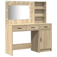 Conjunto de tocador de 2 piezas vidaXL con LED en madera de roble de Sonoma - details 2