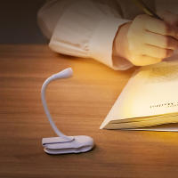Luz De Libro Mini Portátil Con Clip Luz Nocturna USB Recargable LED Deslizable 360° Protección Ocular Para Dormitorio Y Camping - details 1