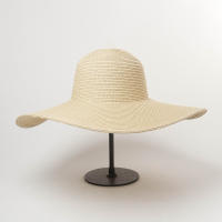 Sombrero De Sol Para Mujer Y Hombre Color Sólido De Moda Con Rhinestone 14cm Grande Paja Resistente Al Sol Plegable Para Playa Y Viajes - details 42