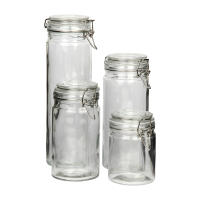 Cofan Set de 4 Frascos de Vidrio | Para Almacenamiento | Capacidad de 750-1150 - 1500-2100 ml - details 0