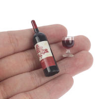 Juego De 3 Piezas Miniatura De Botella De Vino Y Vaso Para Muñecas Casa De Muñecas Decoración De Escritorio Juguete Educativo Para Niños - details 8
