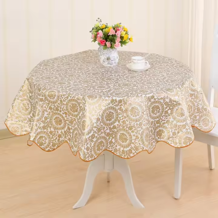 Mantel Redondo Floral De Verano 152cm Multicolor Rustic Reutilizable Para Fiestas Y Picnics En El Jardín O Comedor - 1