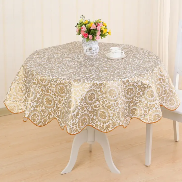 Mantel Redondo Floral De Verano 152cm Multicolor Rustic Reutilizable Para Fiestas Y Picnics En El Jardín O Comedor - 1