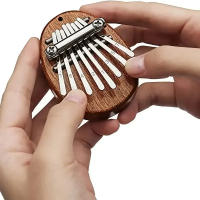 Mini Kalimba De Madera De 8 Teclas Calidad Superior Instrumento Musical Accesorio De Piano De Dedos Regalo Elegante - details 3