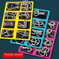 Juego De Puzzle De Fiesta Metálico 8 Piezas Enfoque En La Formación De Concentración Reto Mentales Estimulación Cerebral Juguete Educativo Para Adultos - details 0