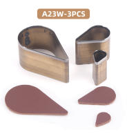 3Pcs Herramienta De Corte De Cuero Con Patrón Hueco Herramienta De Cortado De Efecto De Corazón/Gota De Agua/Pentagrama Para Artesanía De Cuero - details 11